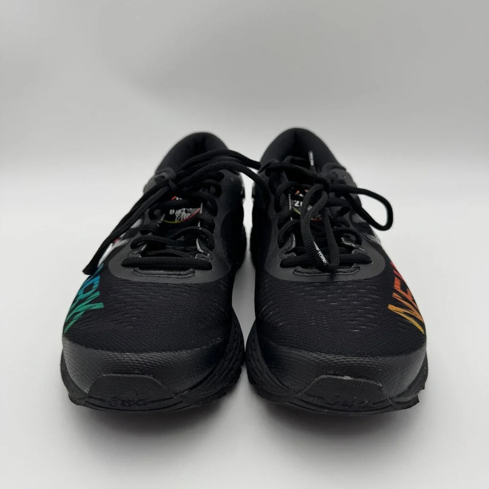 Asics Gel Kayano 25 NYC New York City Black Multi Running Shoes 1012A035 W 9.5
